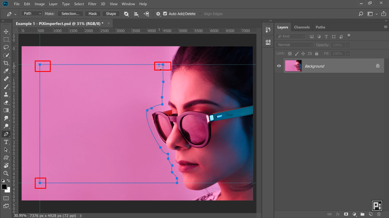 Making a text box to wrap text around an image in Photoshop