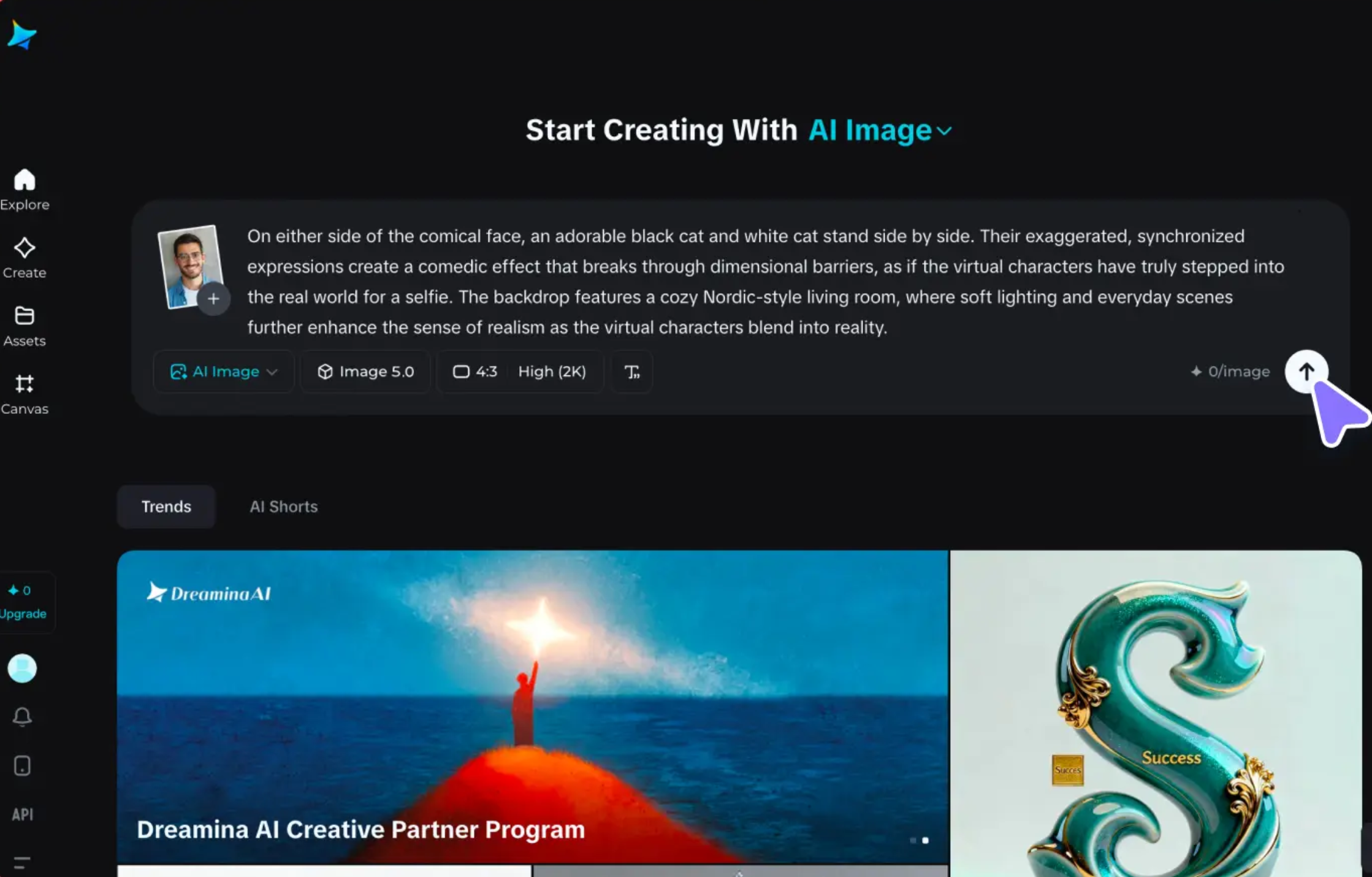 Generate a product poster using Dreamina