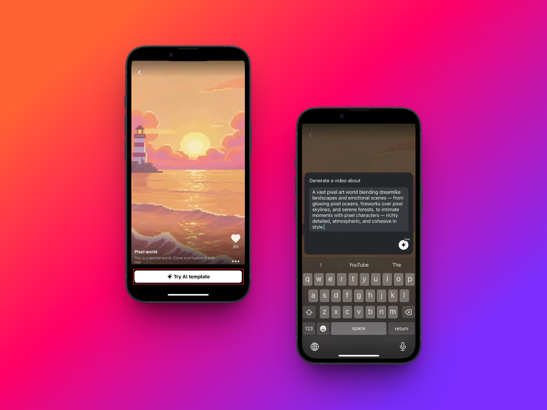 Give your prompt to create the video