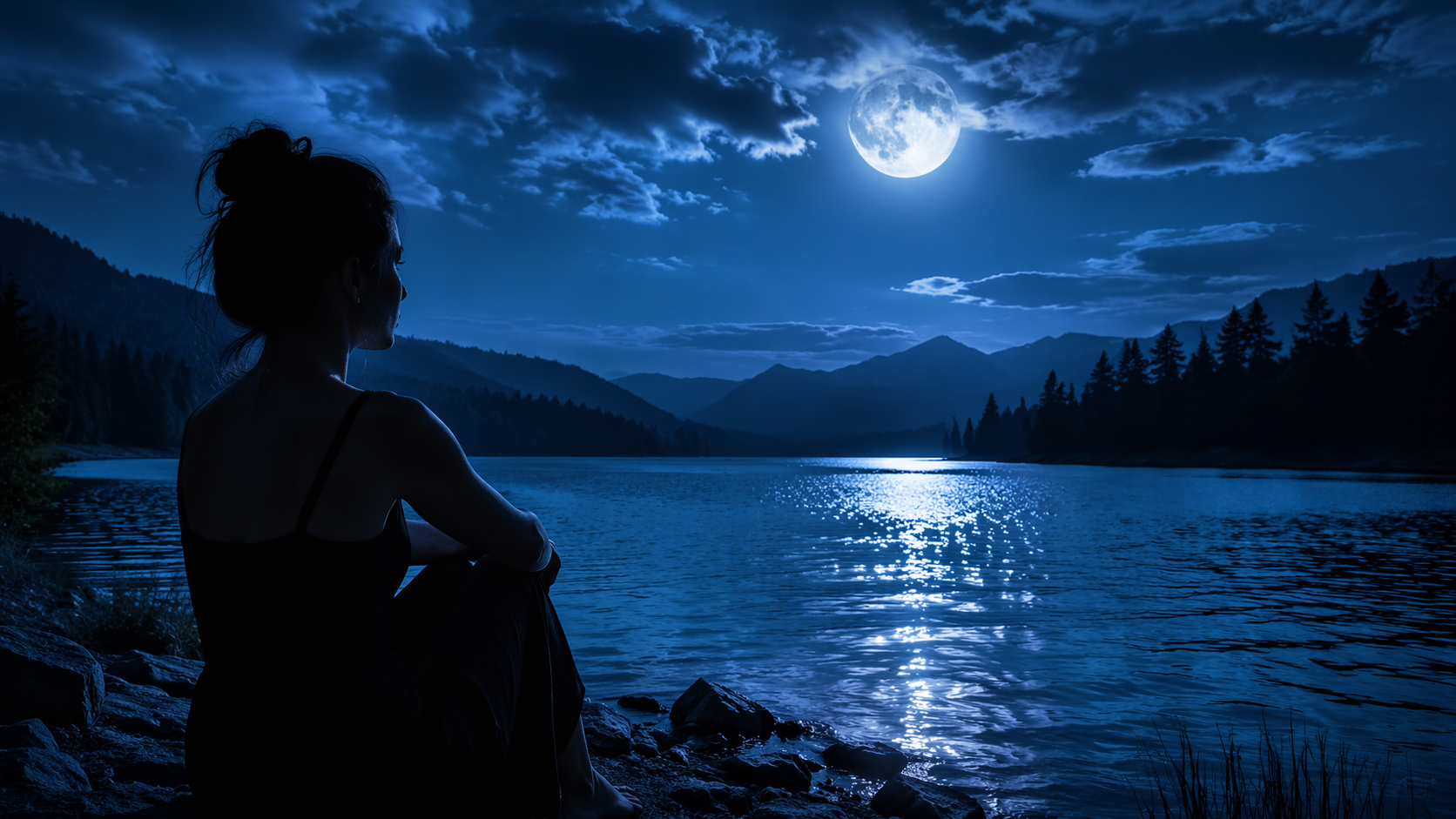 Dreamina AI moonlight filter prompt example 3: Silver Window Glow