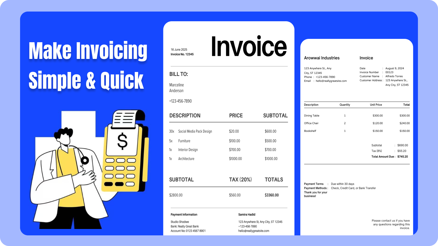 Kostenloser Rechnungsgenerator