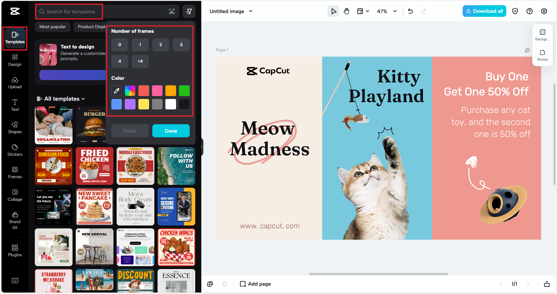 Filter a utilitarian template
