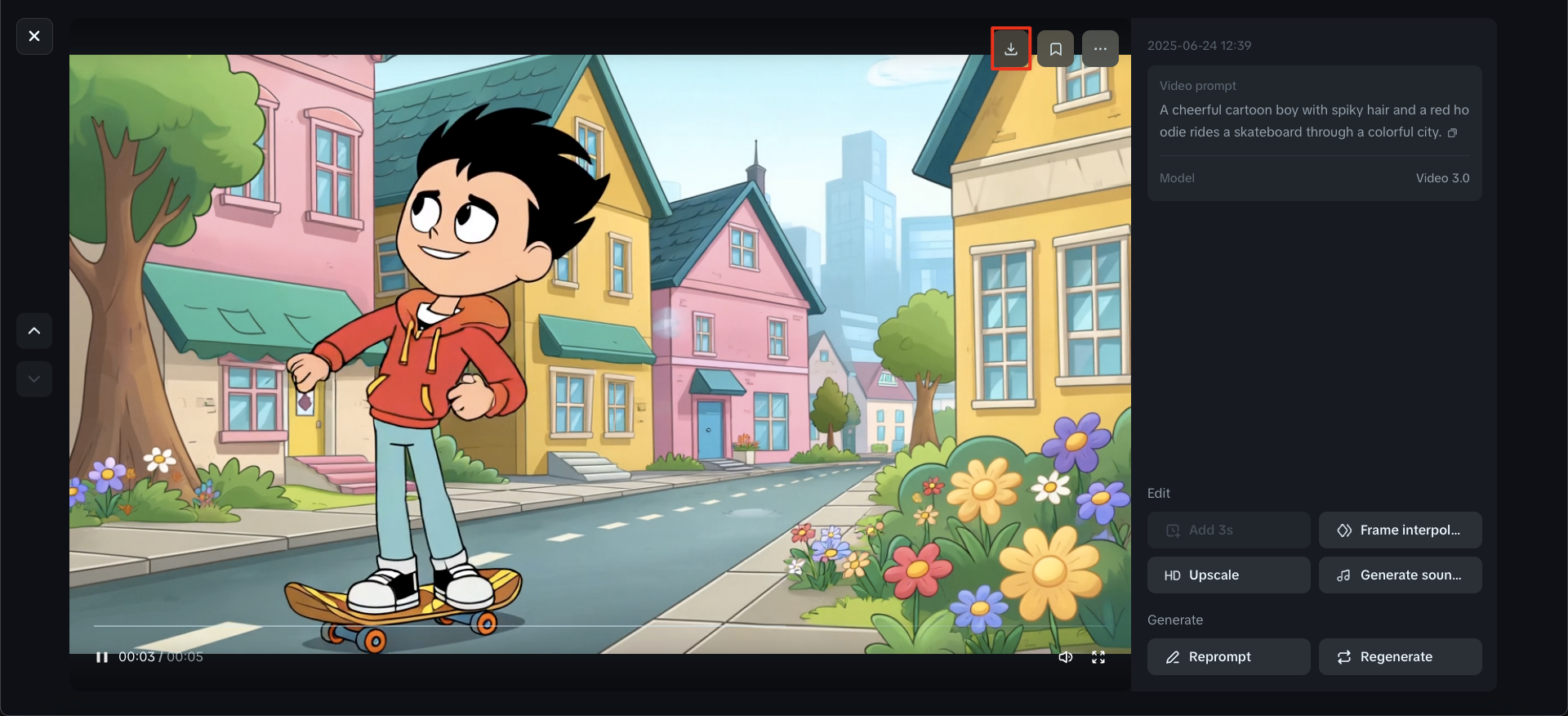 Dreamina: script to cartoon video AI free
