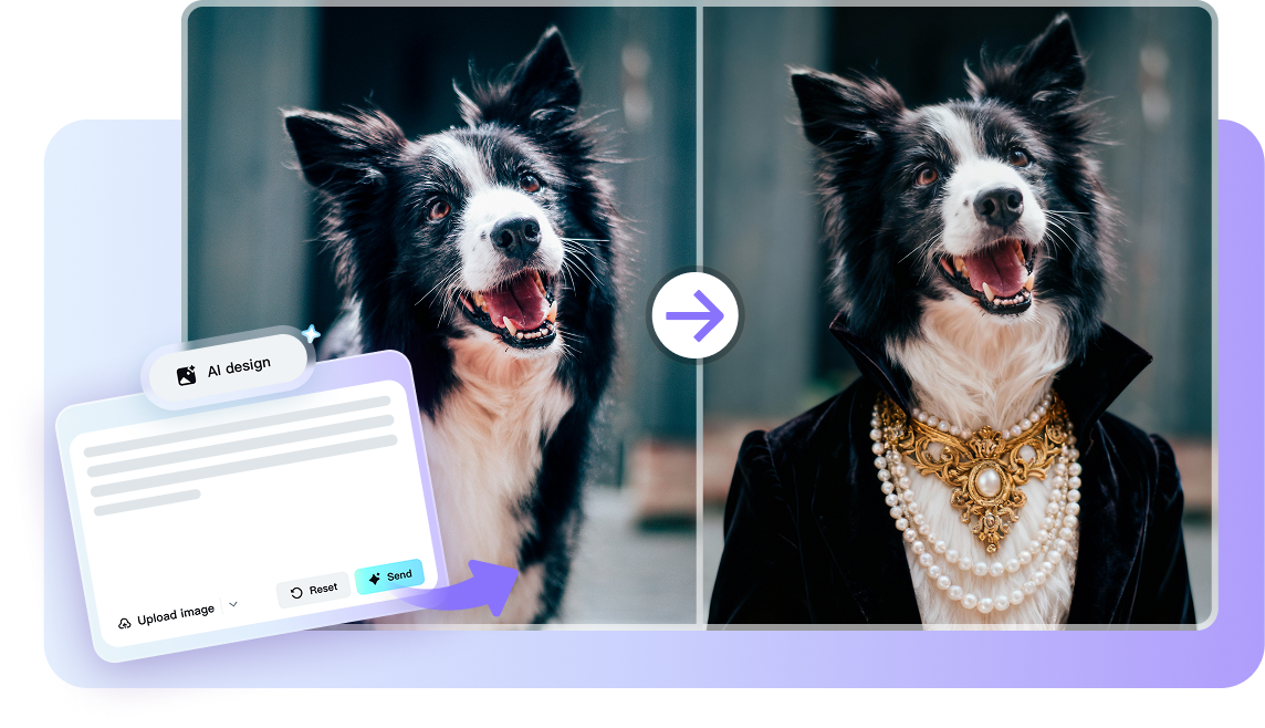 Restyle existing pet pictures instantly