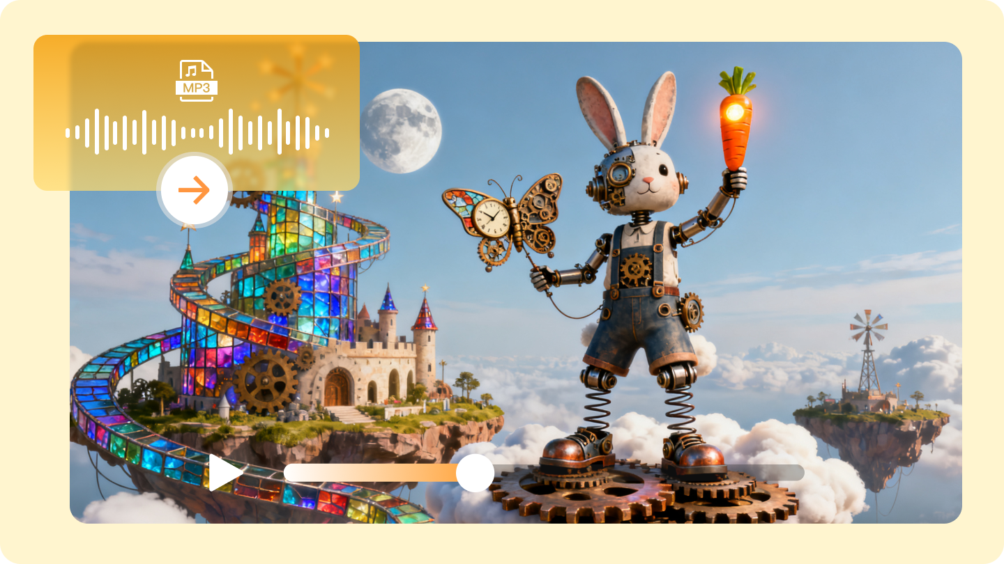 free mp3 to video ai generated video free