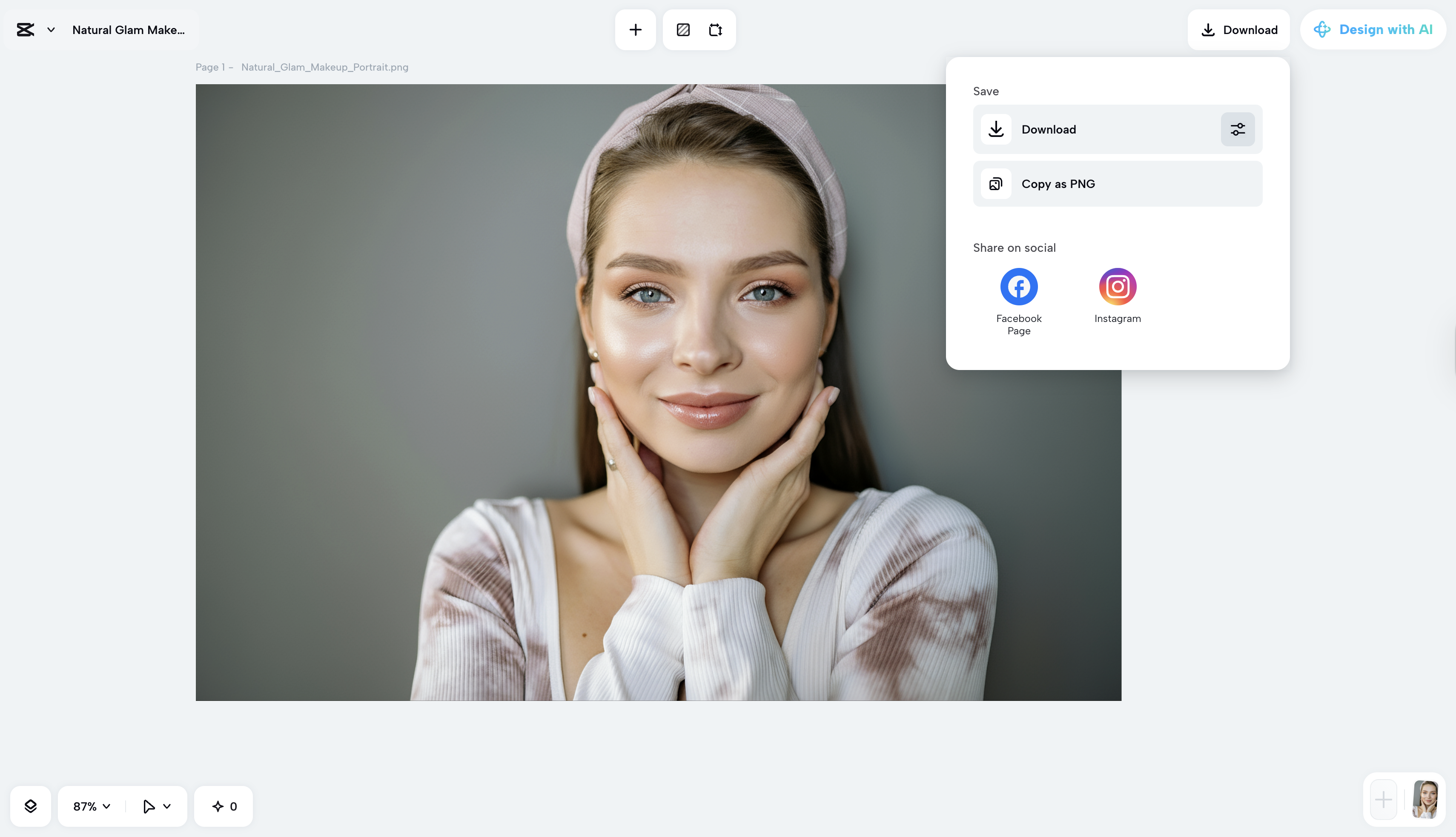 CapCut Web's interface