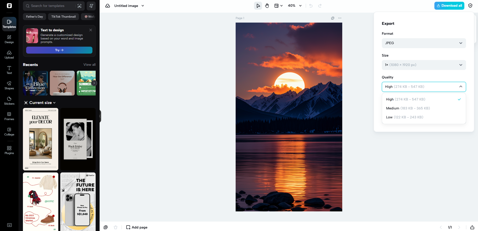 Advance image editing