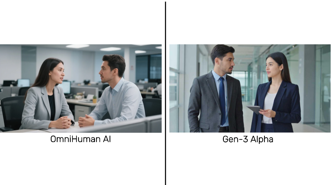 OmniHuman vs Gen-3 Alpha image for Test-1
