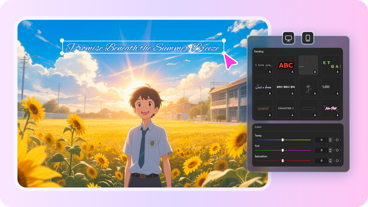 التعديل باستخدام أدوات الذكاء الاصطناعي لأنمي CapCut
