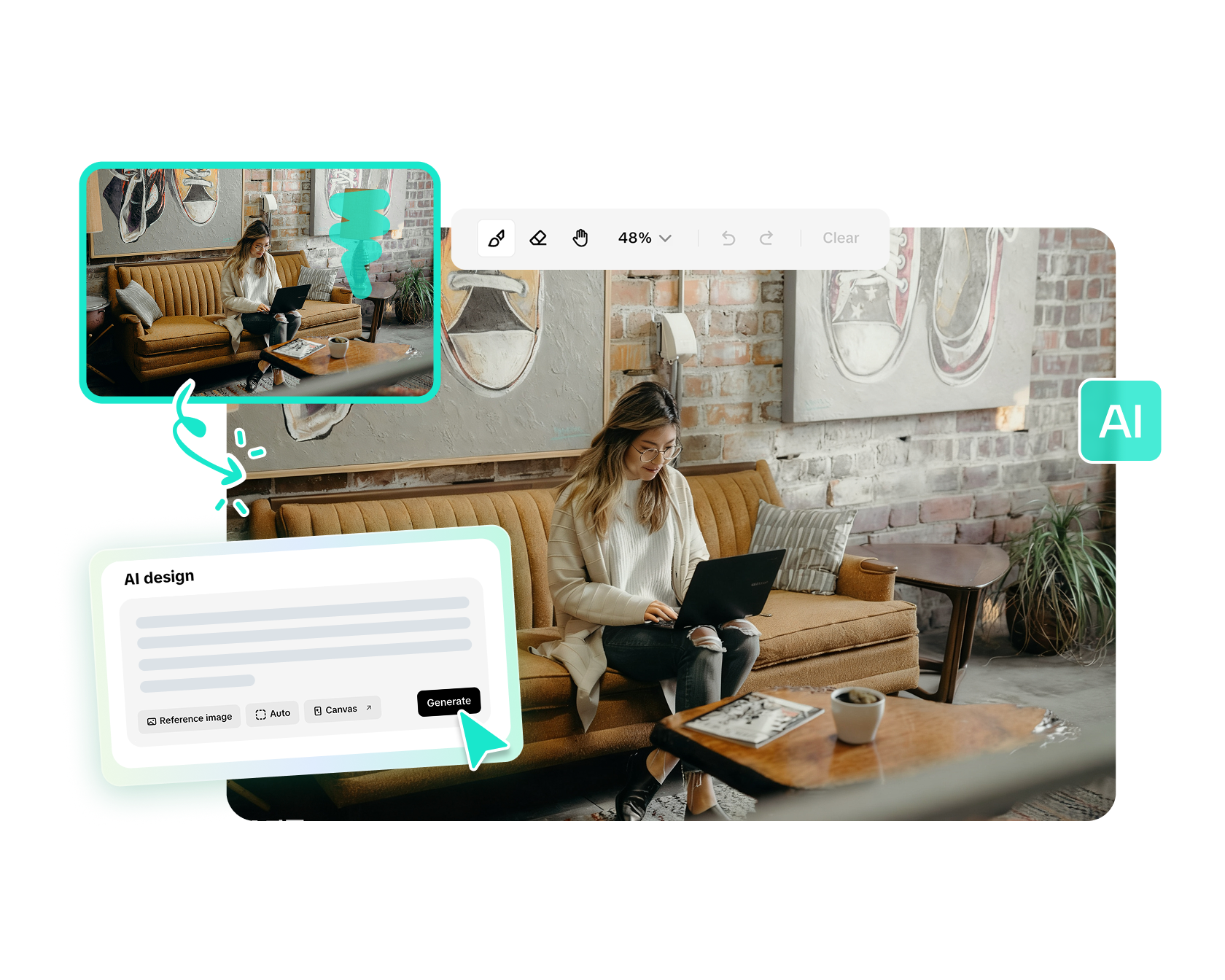 Remove Image Clutter with AI