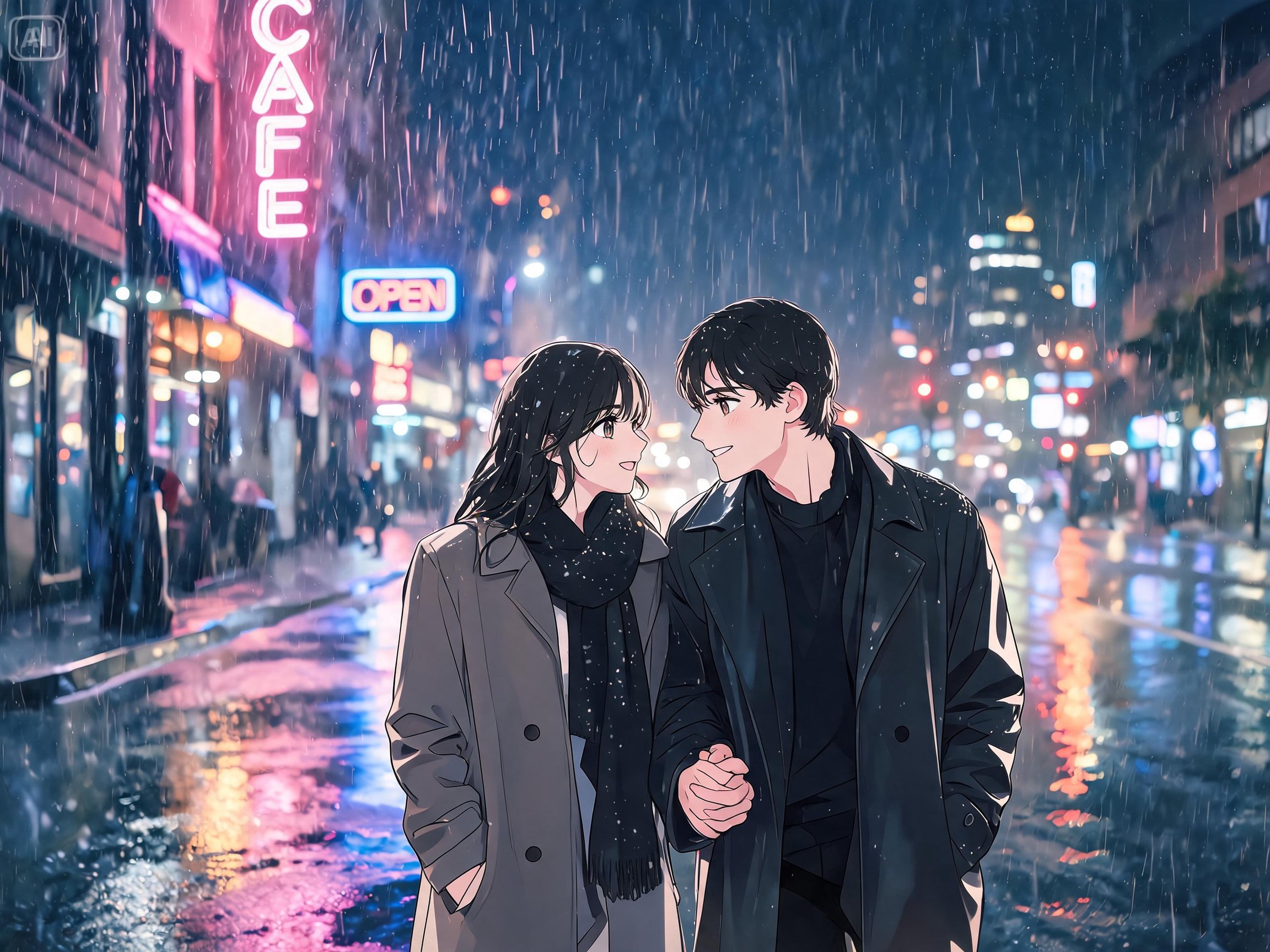 Solicitud de retrato de dibujos animados estilo anime