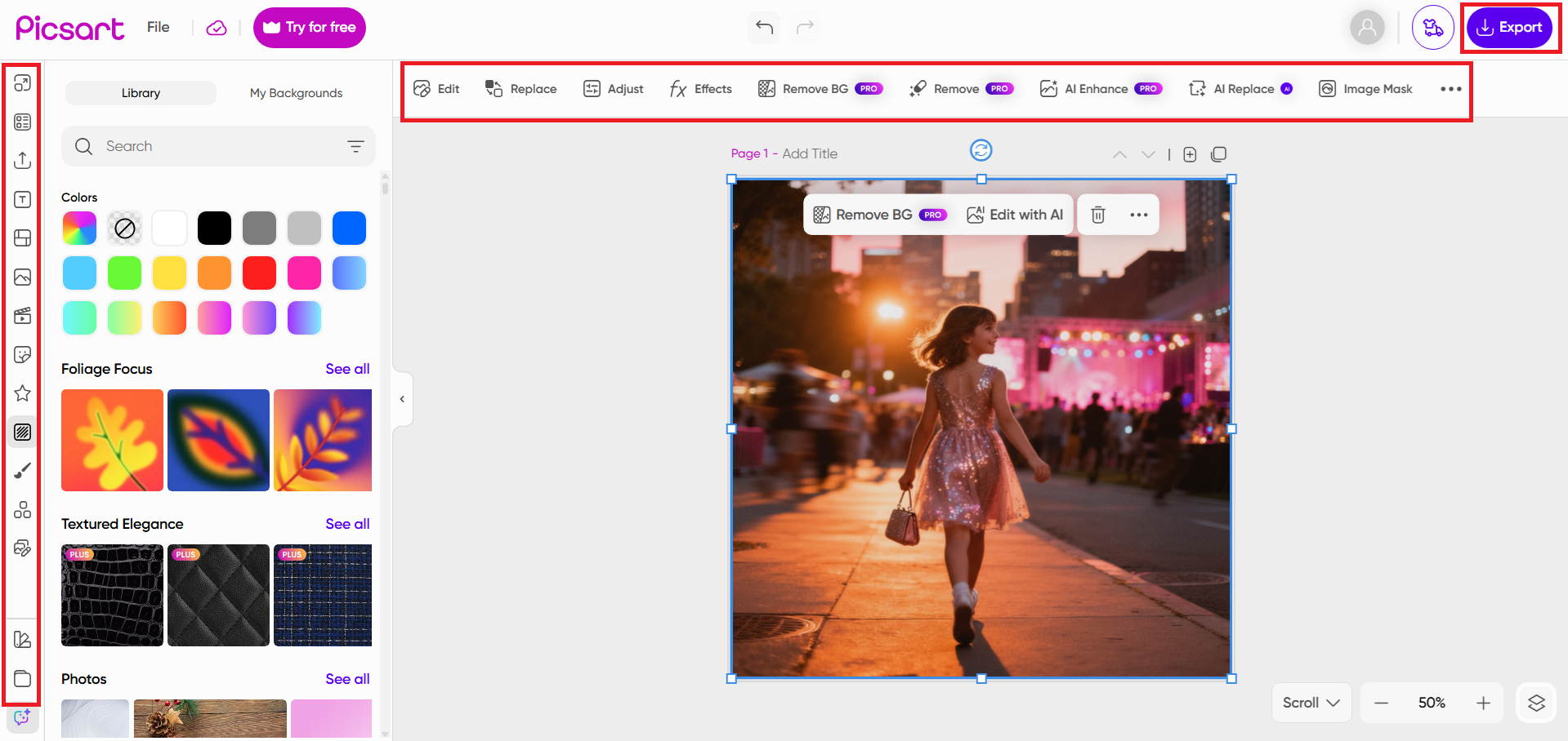 Choose and refine your AI-generated image