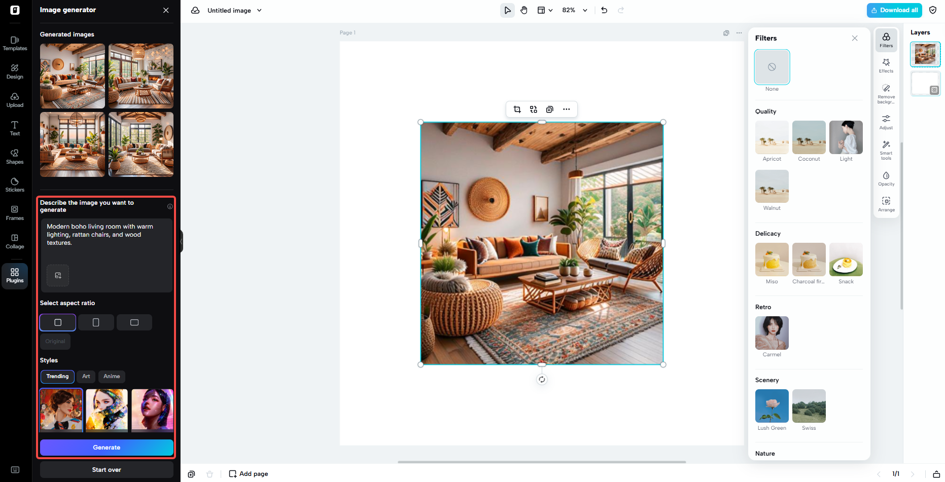 Generování textu na obrázek
