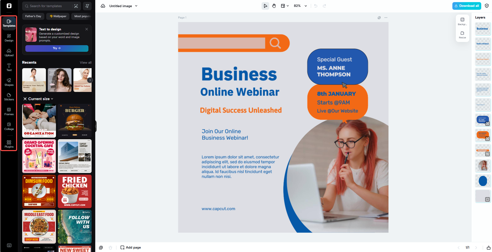 Customize your template