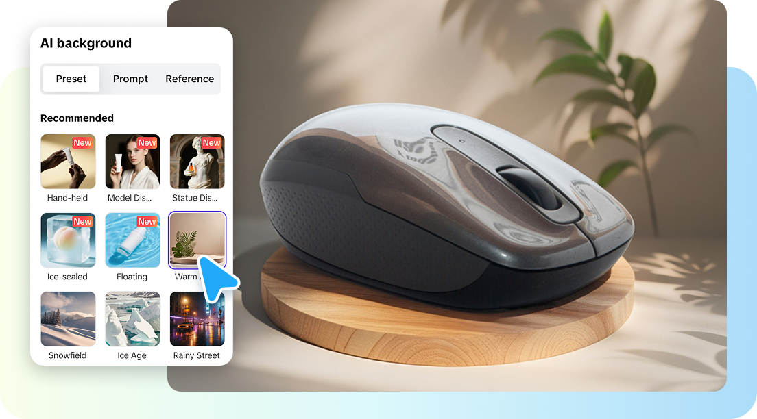 AI background tool in Pippit