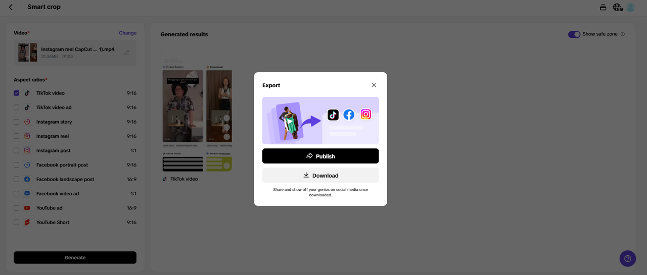 Publish and download