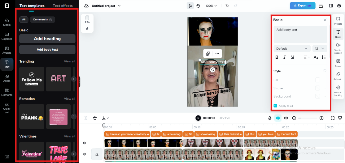 AI-powered video editor