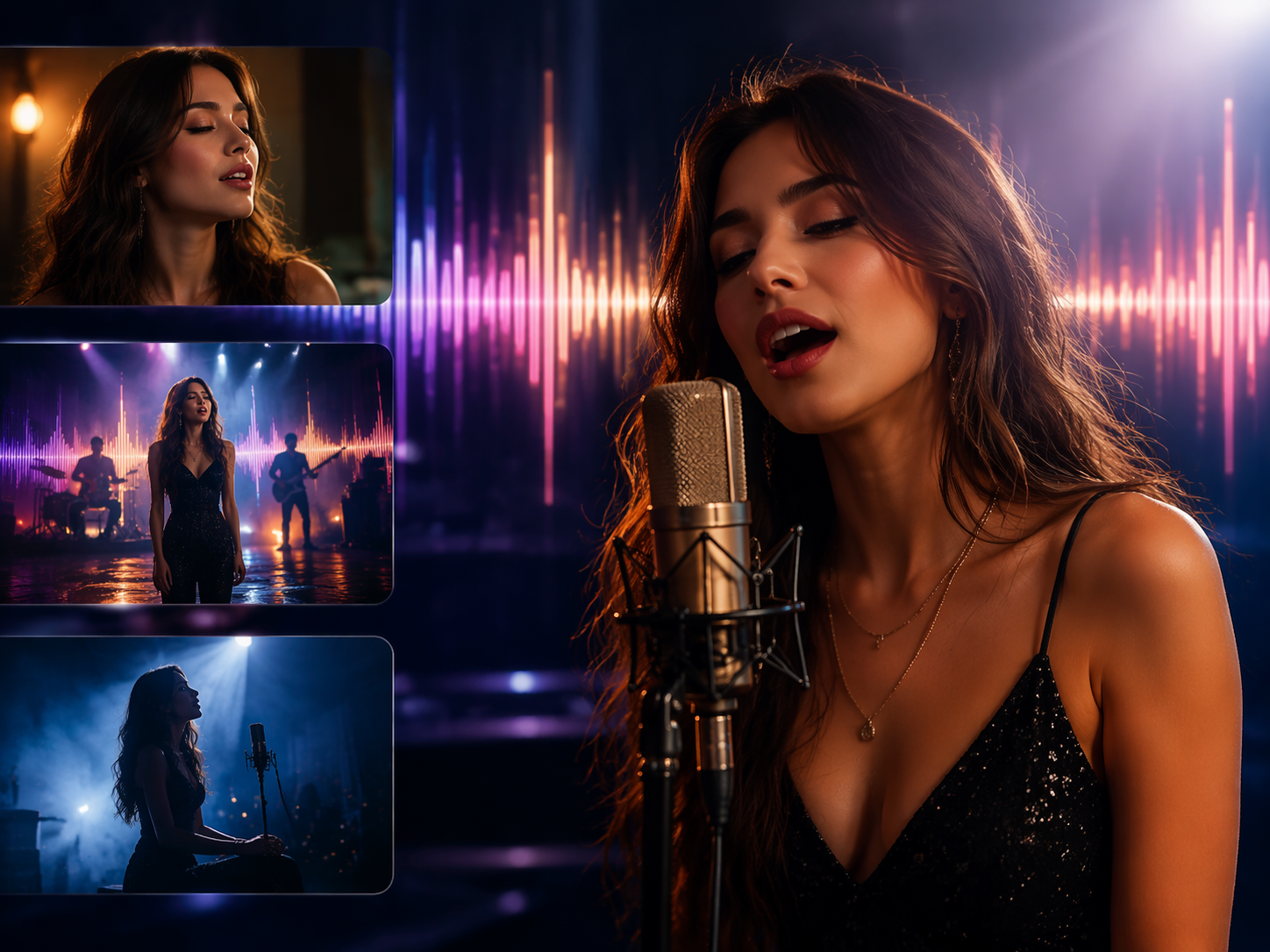 Cantando sincronización de labios AI gancho de video social