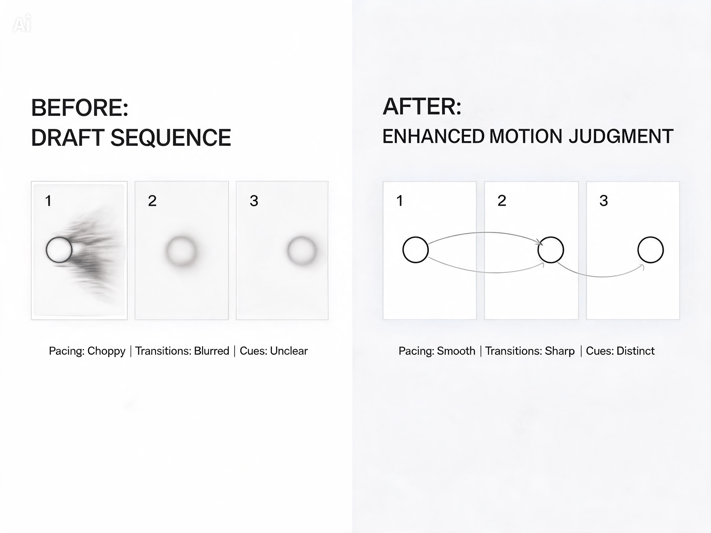 Sharper motion judgment