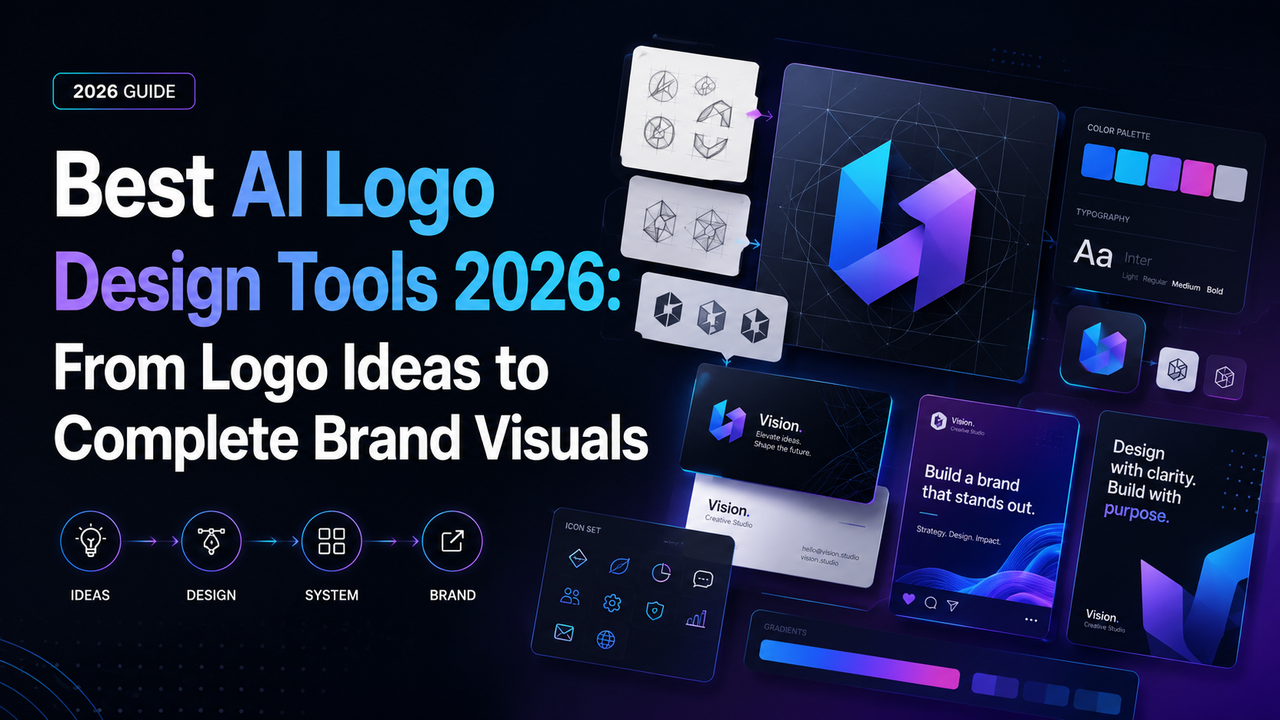 Las mejores herramientas de diseño de logotipos de IA 2026: desde ideas de logotipos hasta imágenes completas de marcas