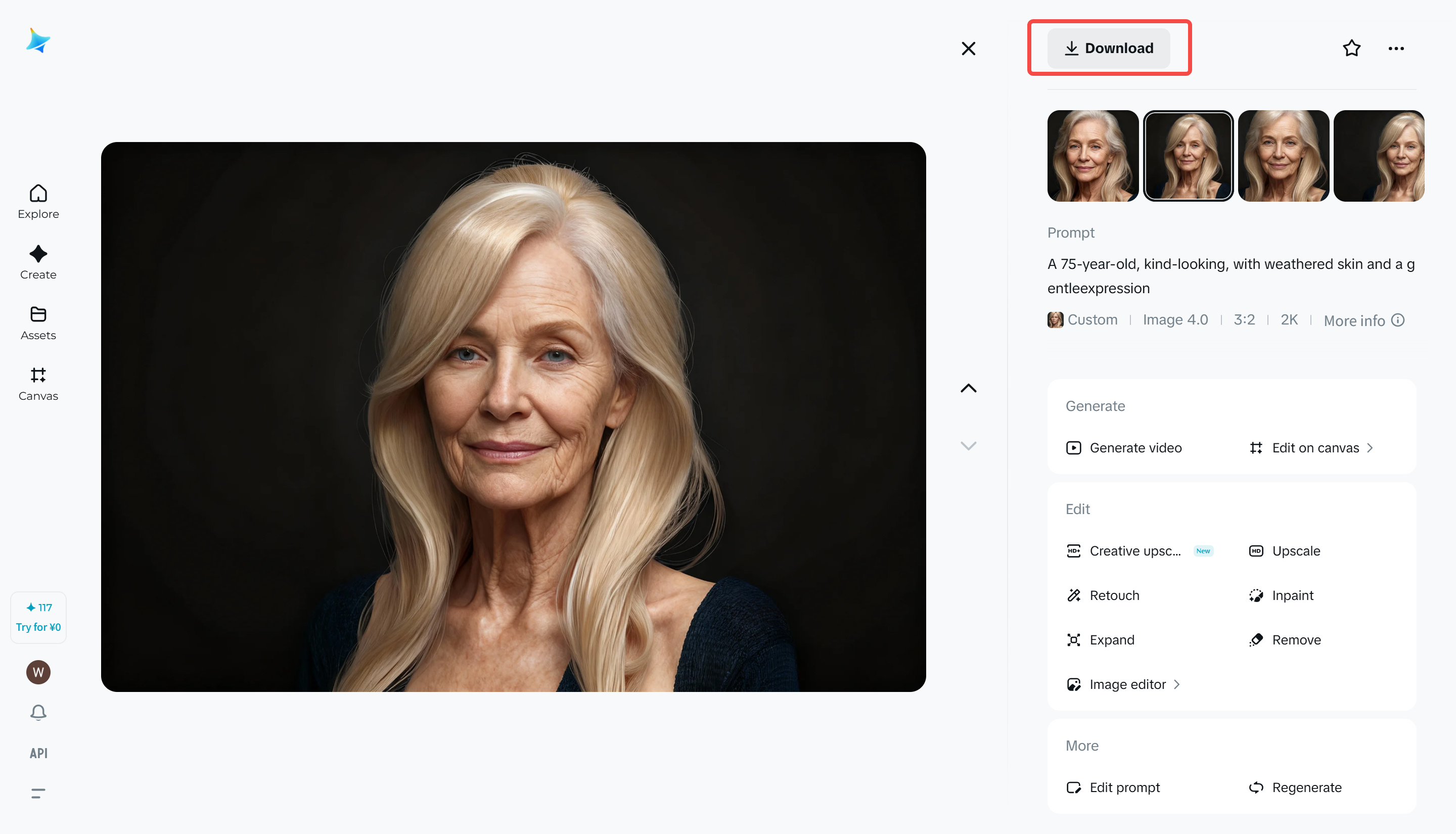 Downloading the image