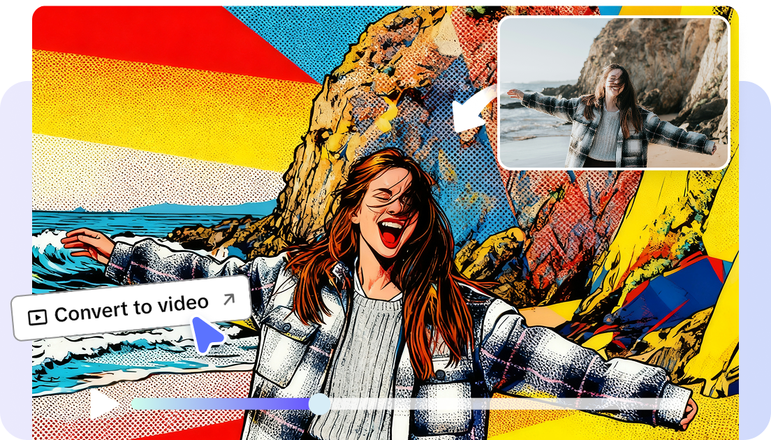 Converting painting to video