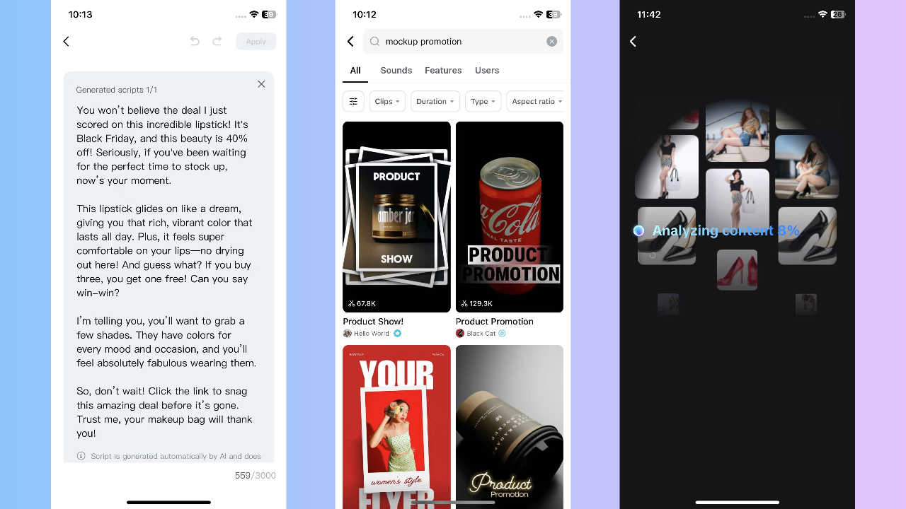 CapCut App: videómakett készítő