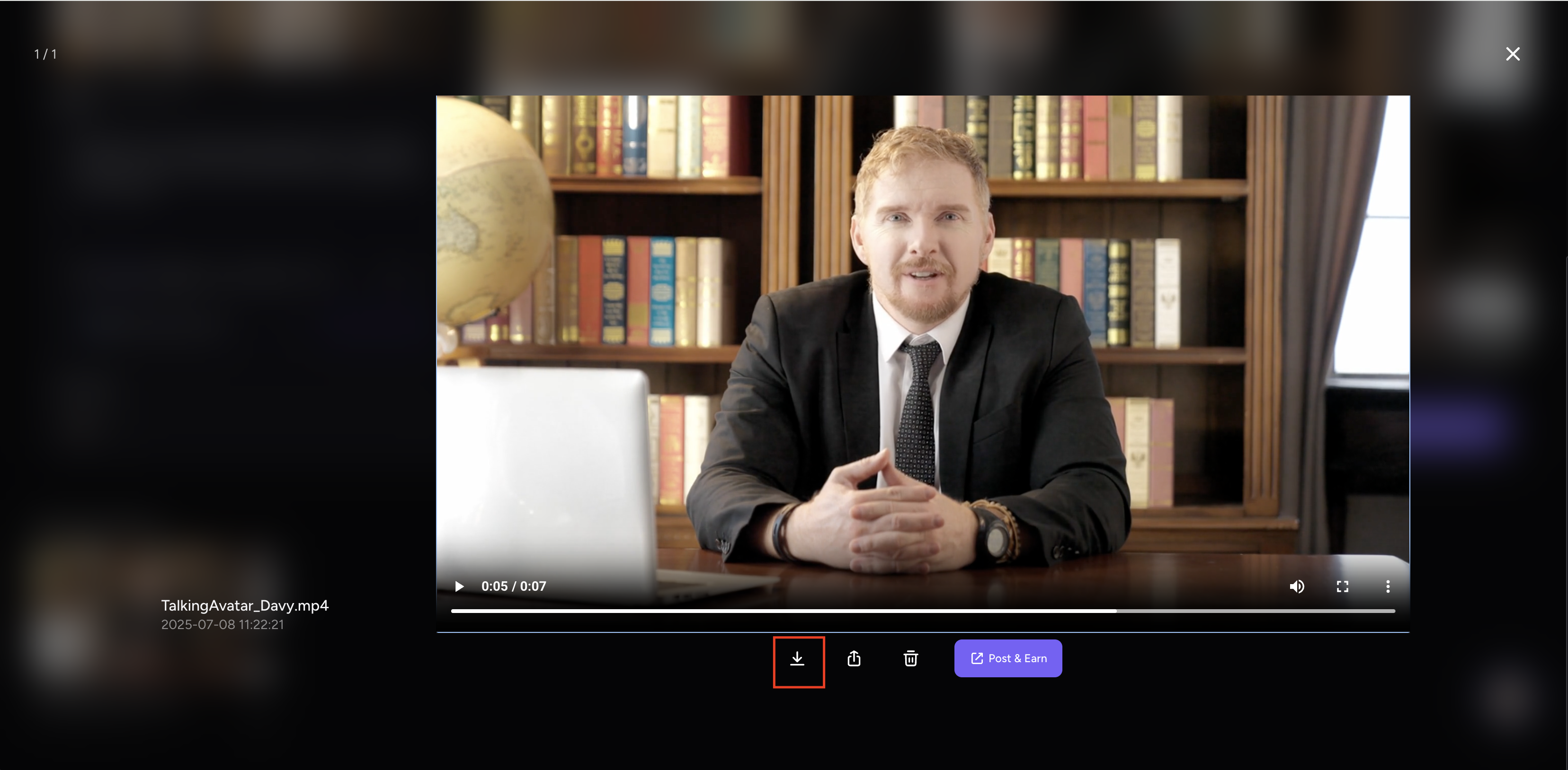 Generate and download avatar