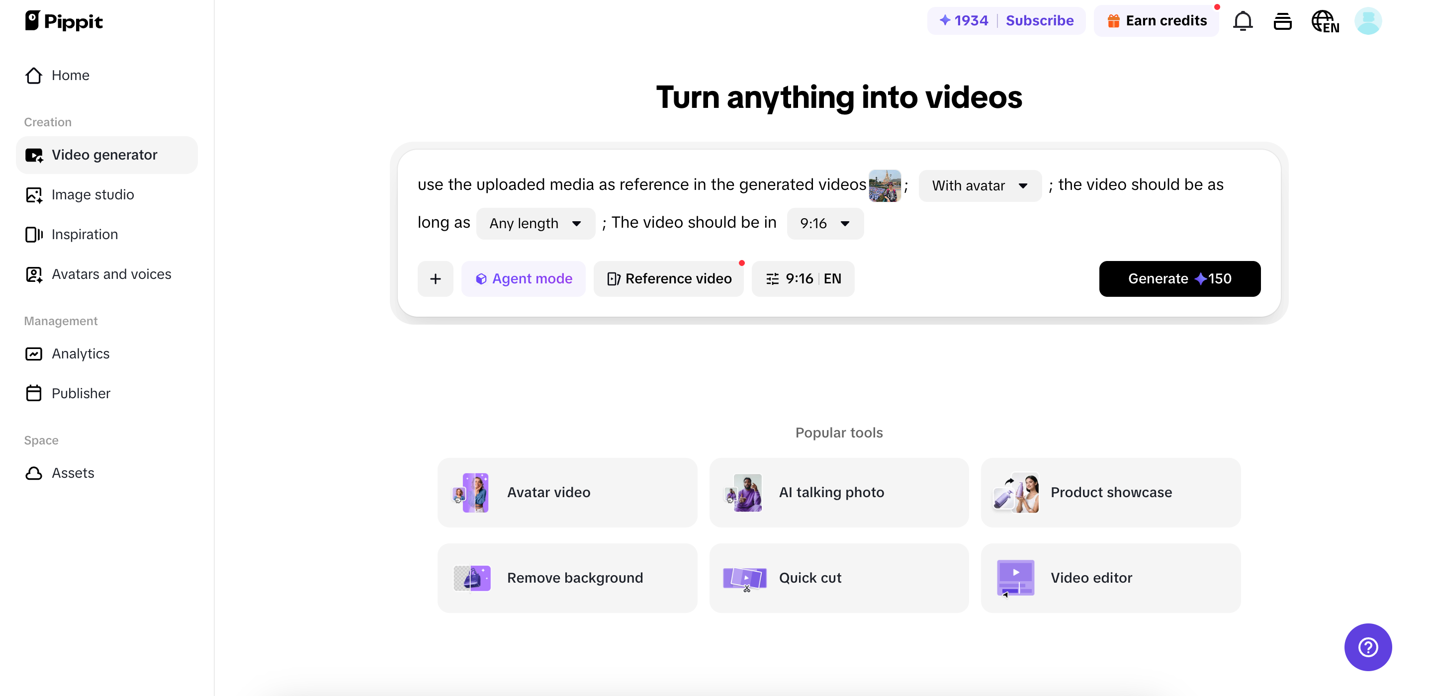 Photo to video converter