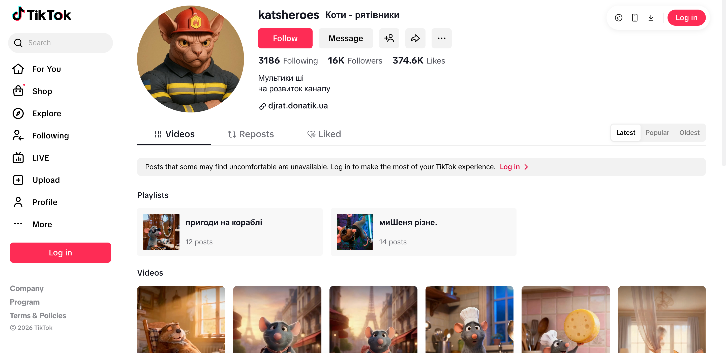 Watch DJ Rat on TikTok