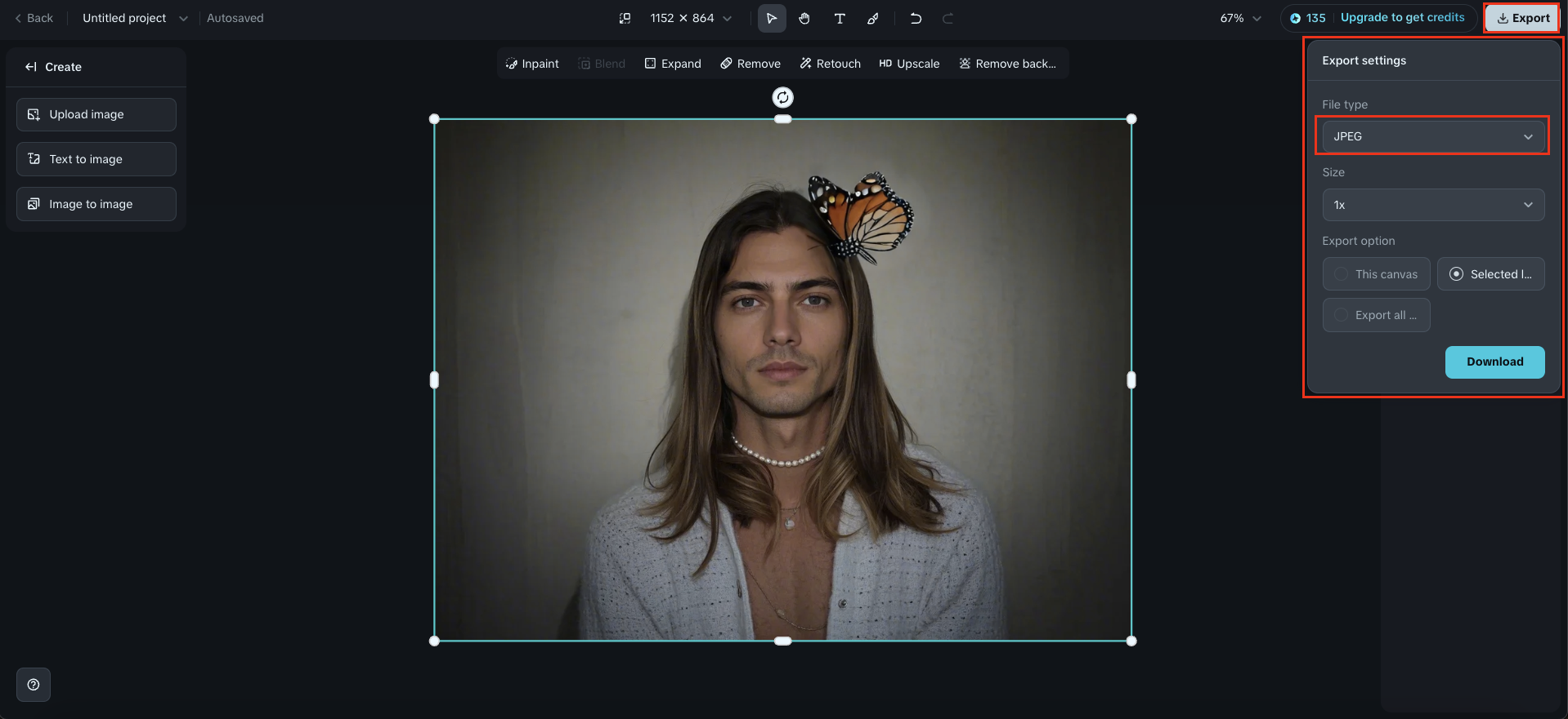 Convert and download