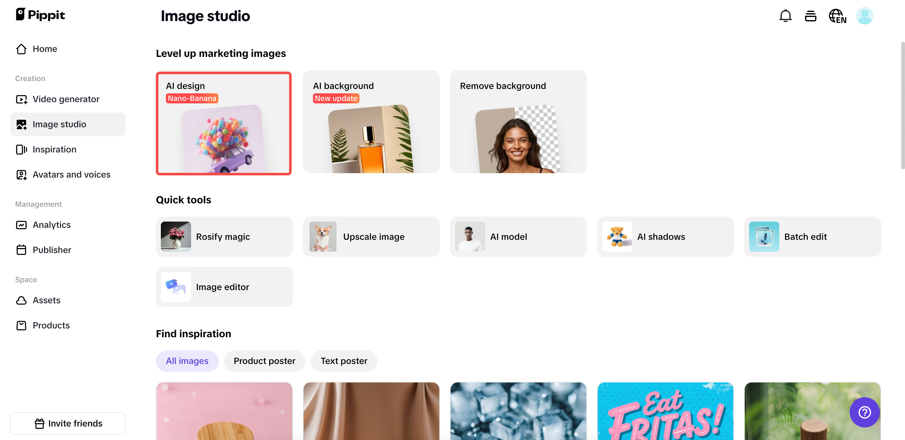 Buksan ang tool na AI Design