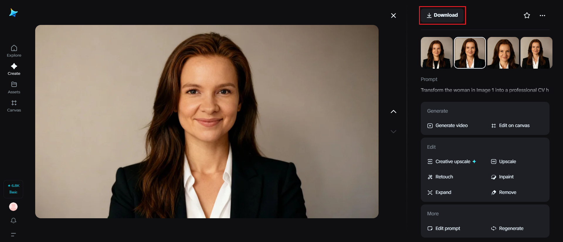 Özgeçmiş için profesyonel fotoğraf