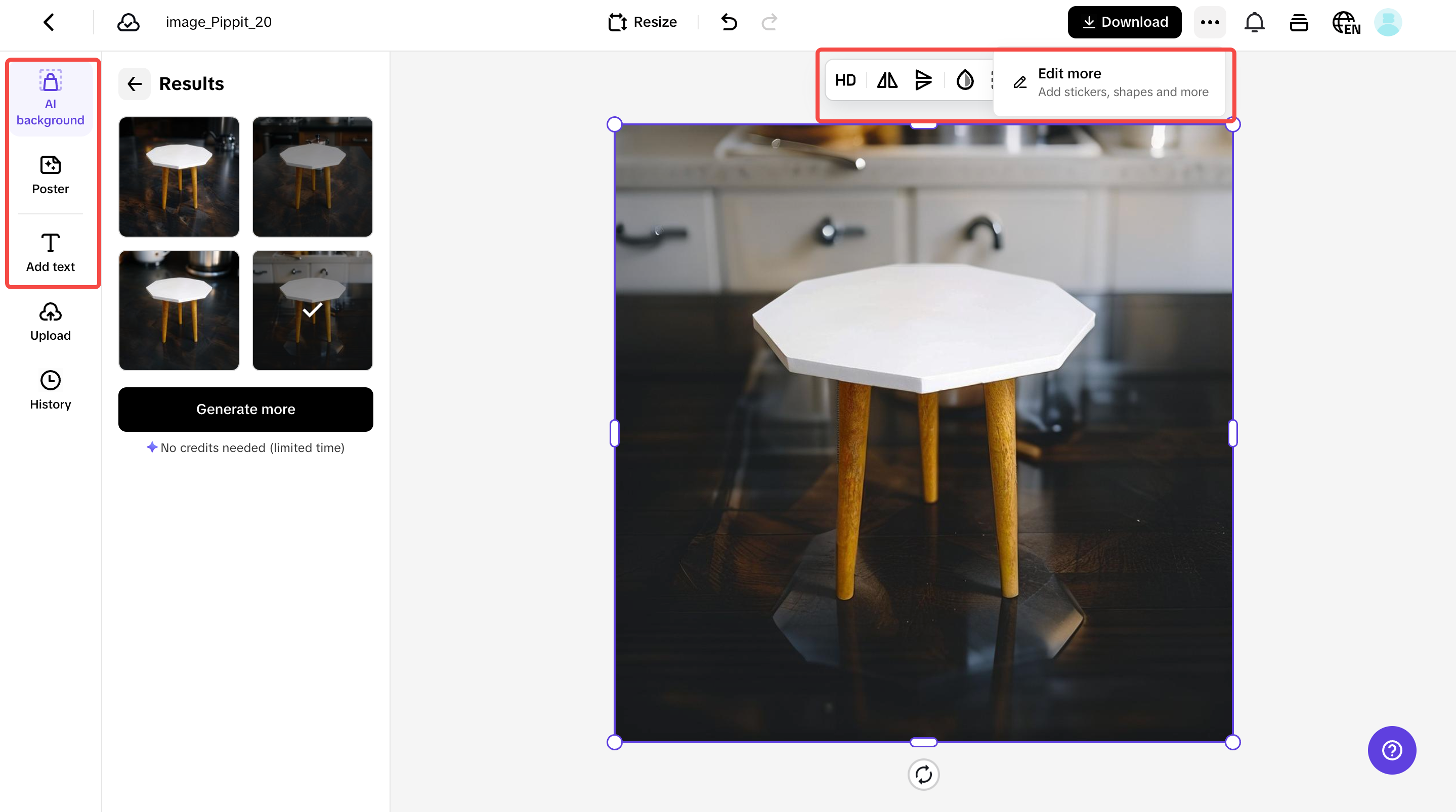 Customize product image