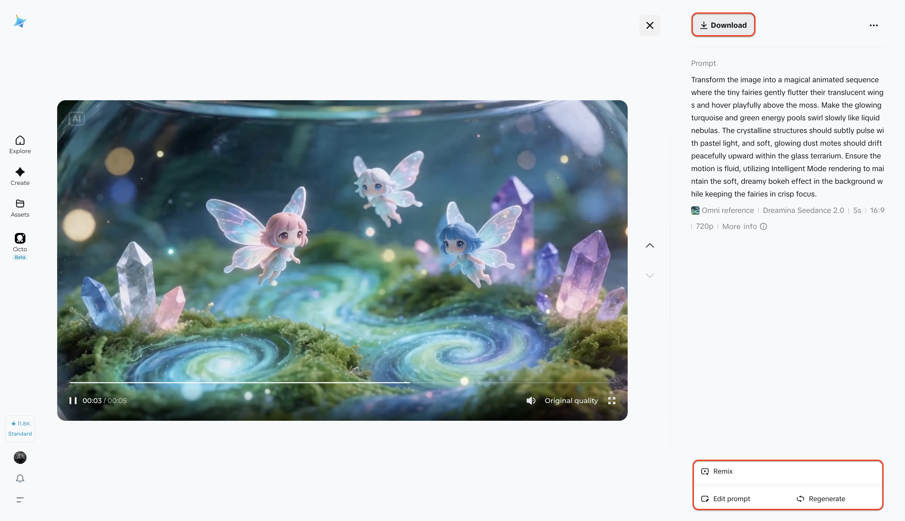 Generate and download your video