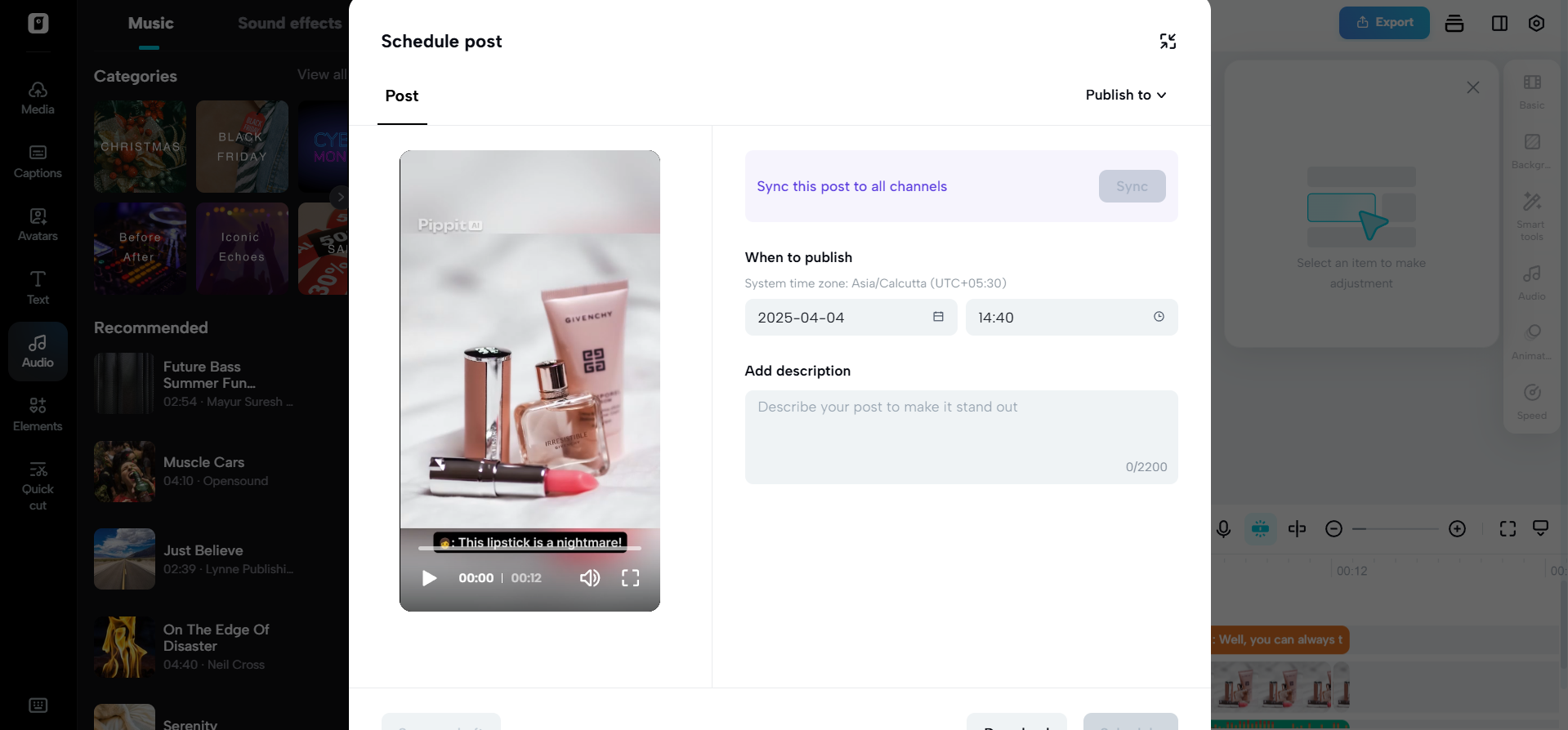 Automated scheduling and publishing: