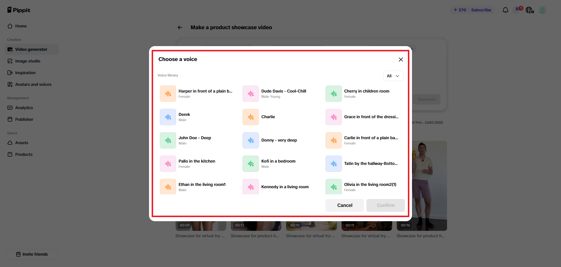 Uma infinidade de vozes de IA para escolher