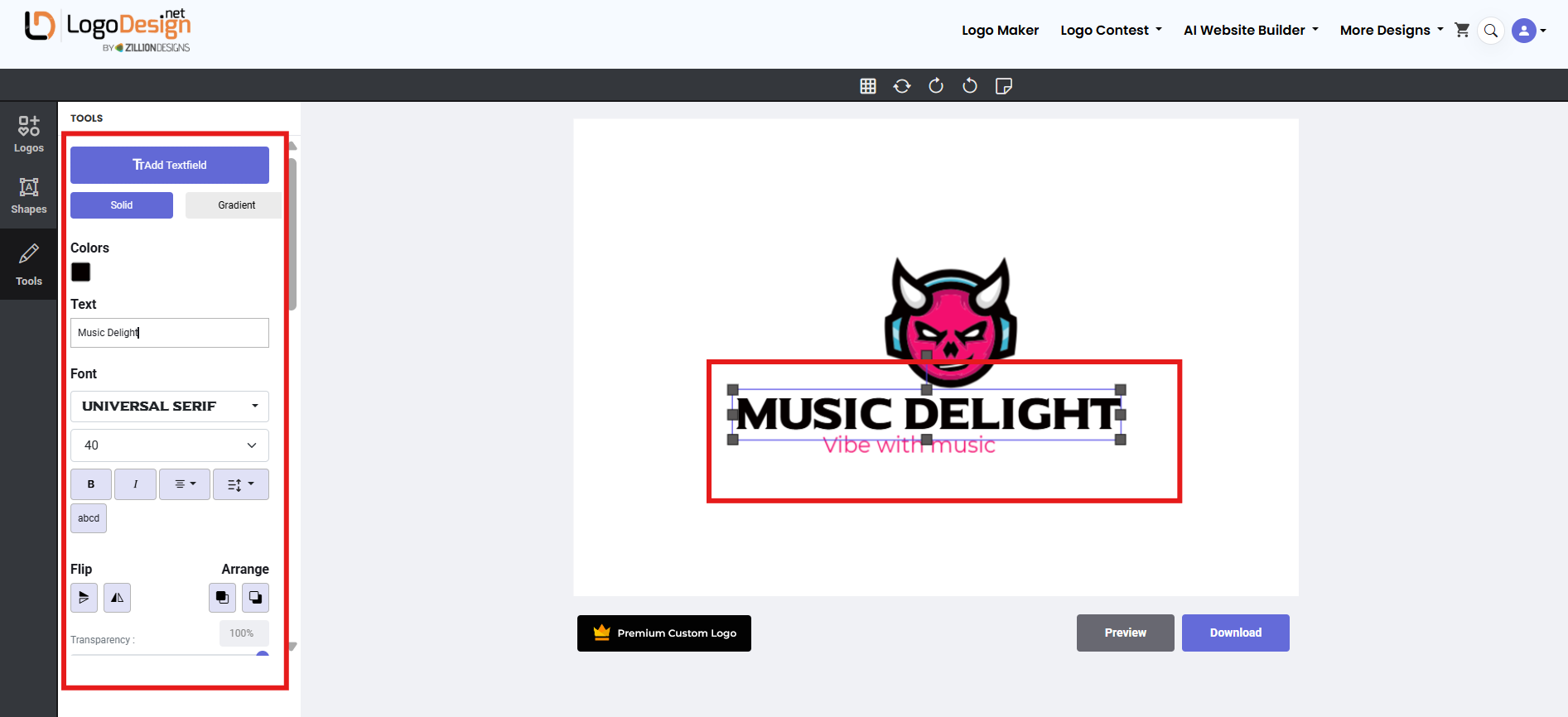 Sesuaikan reka bentuk