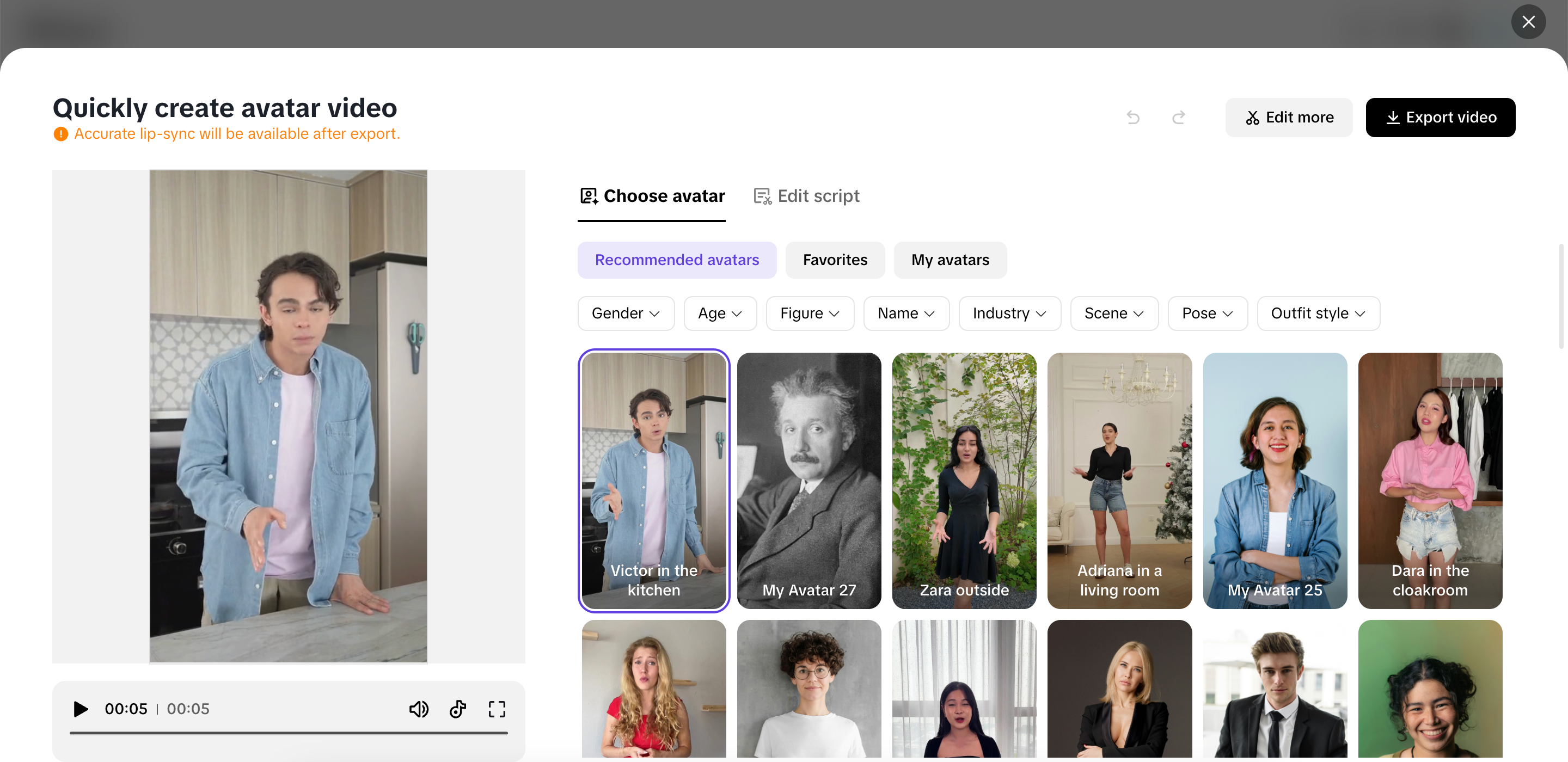 Lifelike marketing avatars