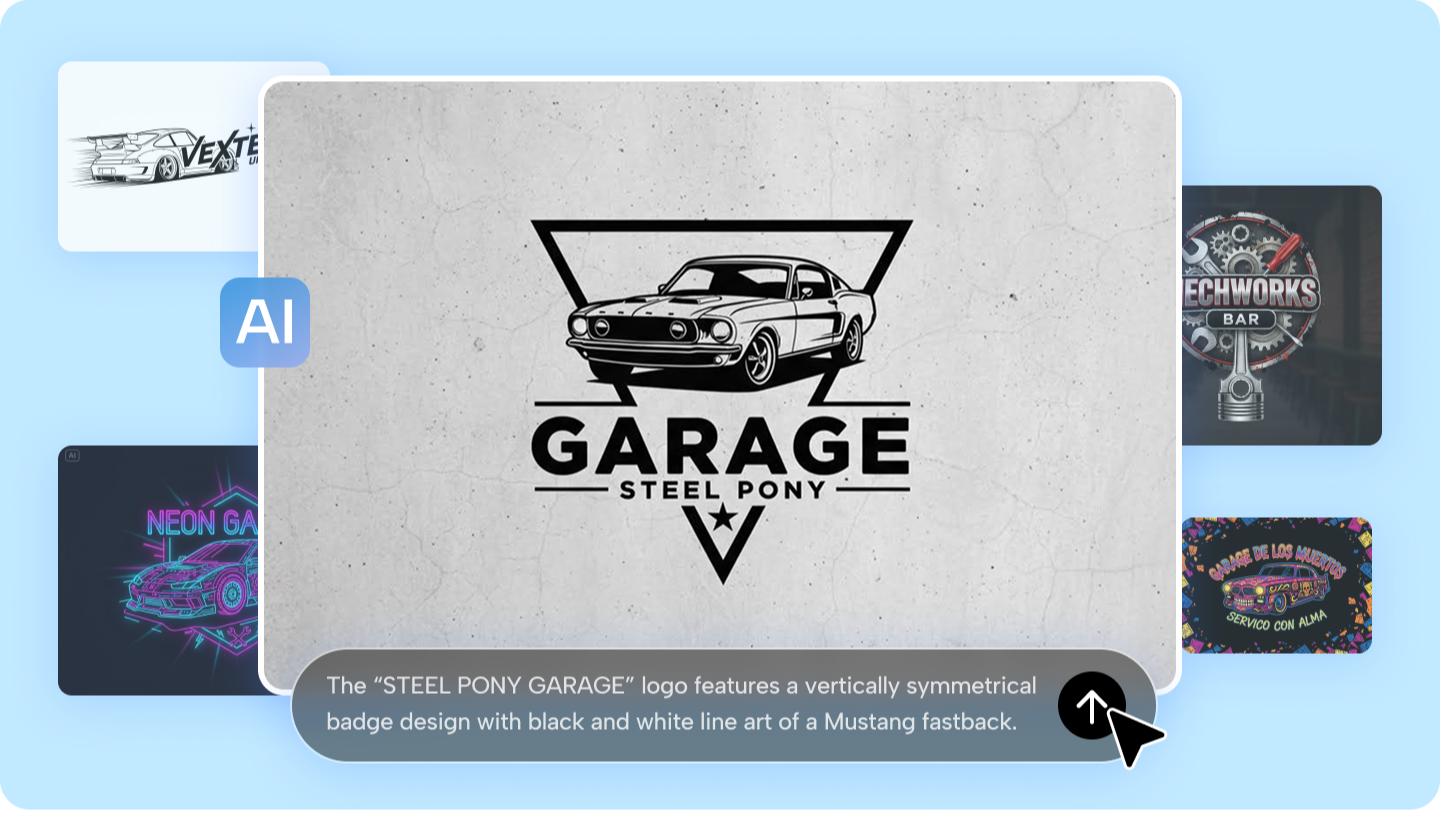 How to Design a Garage Logo with AI Power Easily