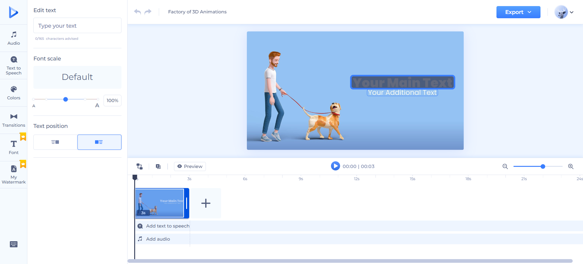 producător de animație pentru aplicații