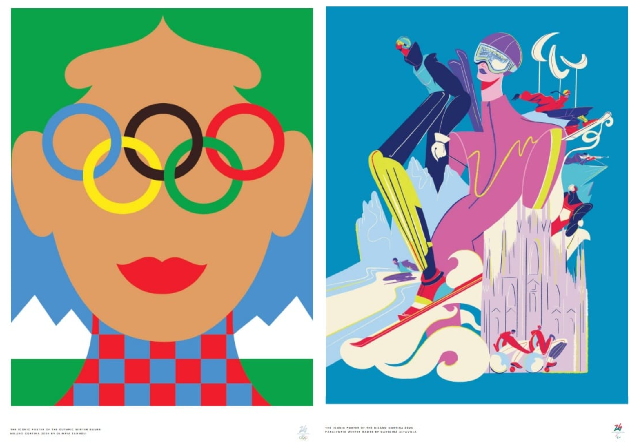 Event poster design: Winter Olympic Games