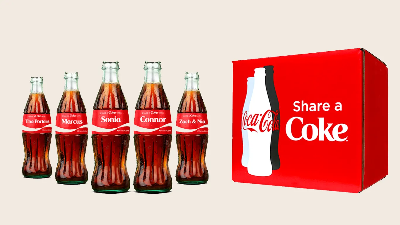 A campanha \"Share a Coke\" da Coca-Cola