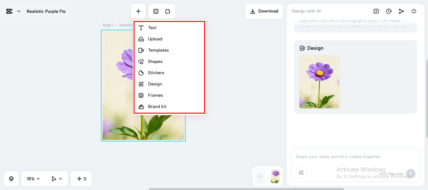 Using built-in tools on the CapCut desktop video editor