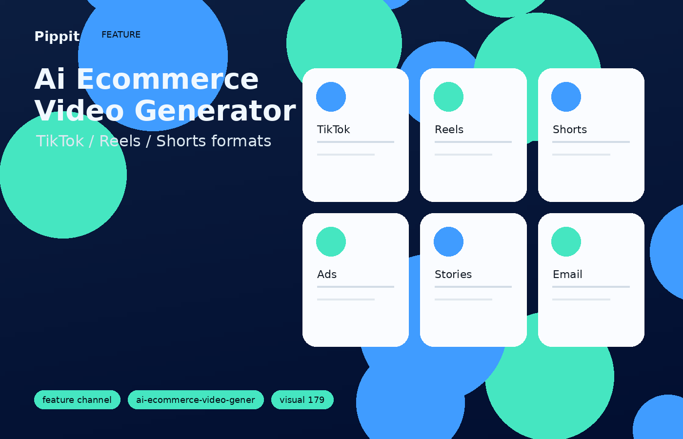 Ai Ecommerce Video Generator match the format to the social channel visual