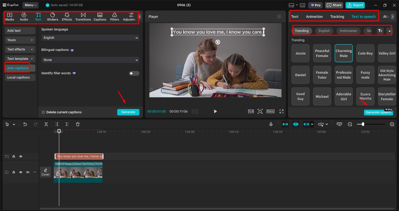 I-edit ang iyong video sa CapCut desktop video editor