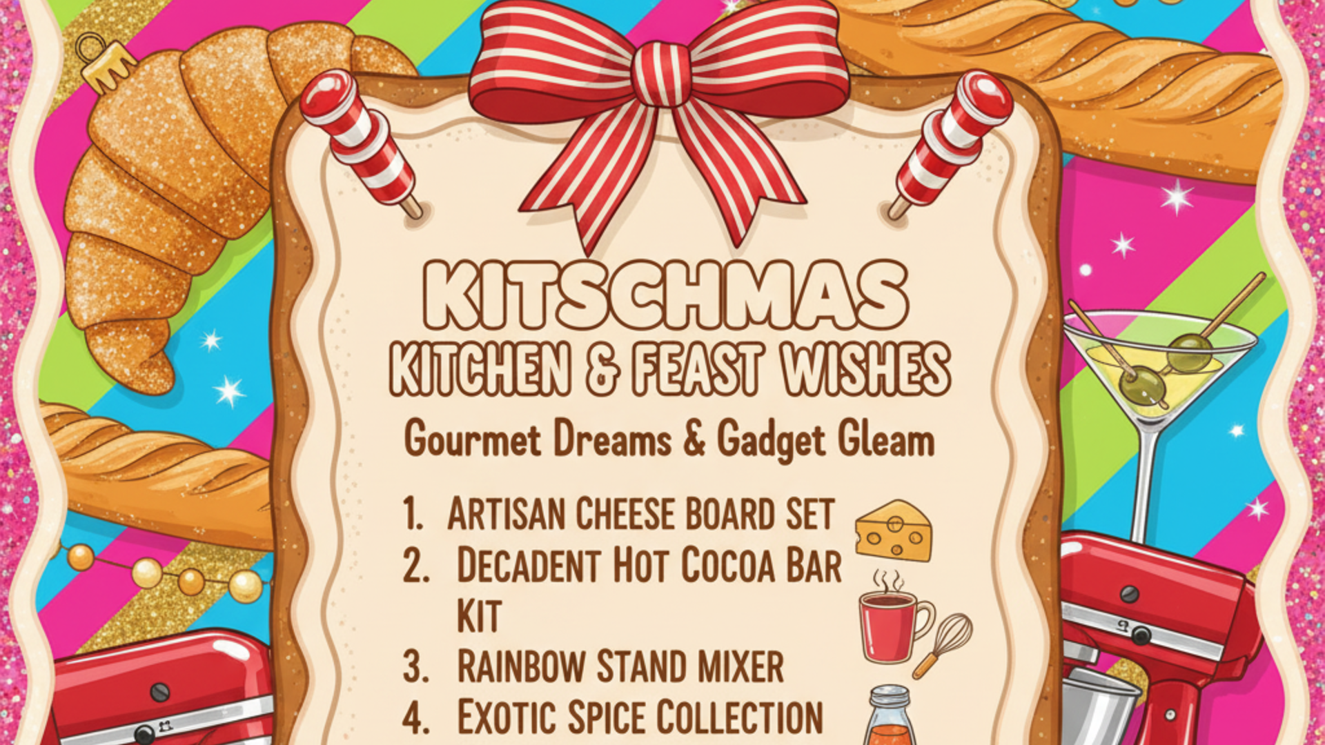 The foodie wishlist template