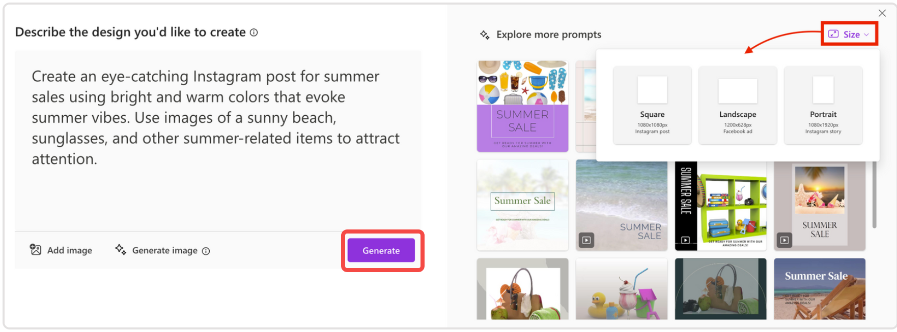 Gerando uma imagem com o gerador de imagens Microsoft Designer AI