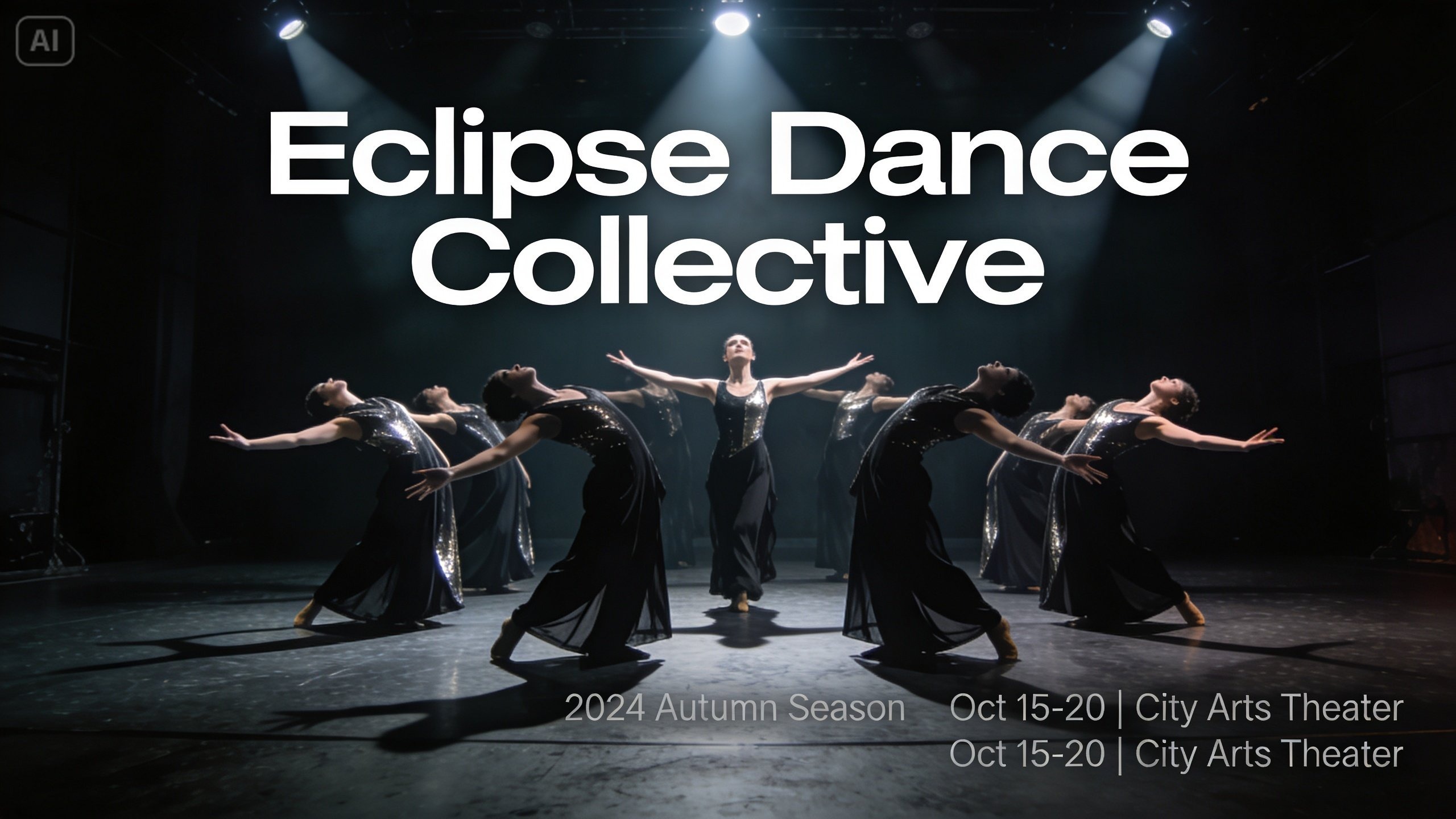 Caracteristică poster de dans contemporan AI