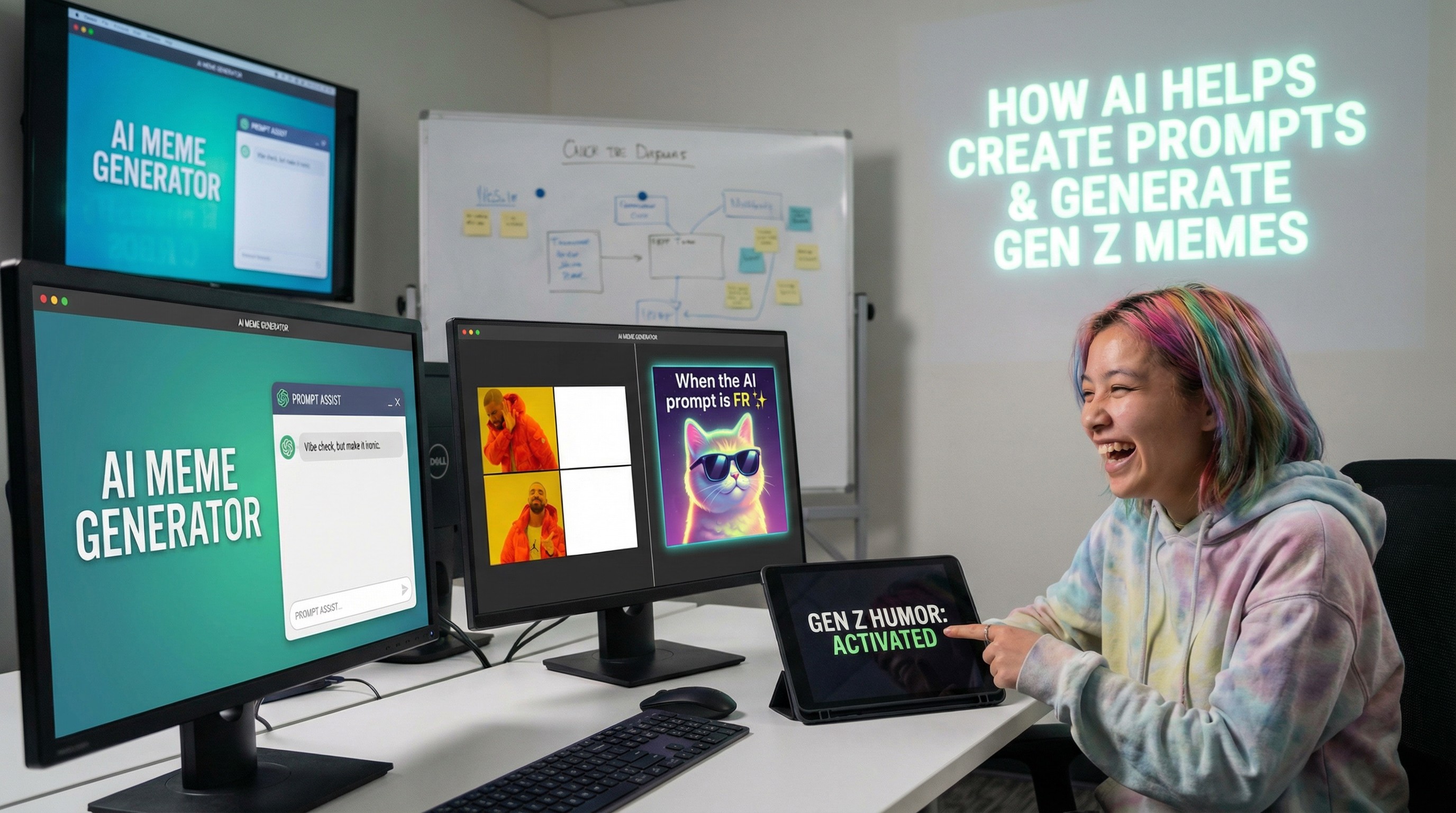 Создание мемов с помощью ИИ